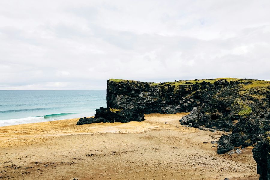 Skarðsvík Beach in West Iceland