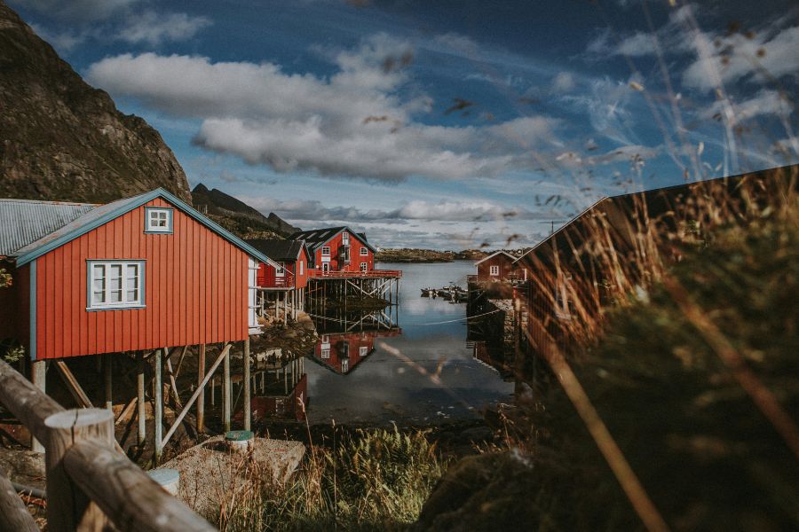 Rorbuer's, Fisherman's huts on Lofoten Islands