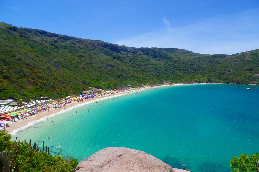 View of turquoise sea