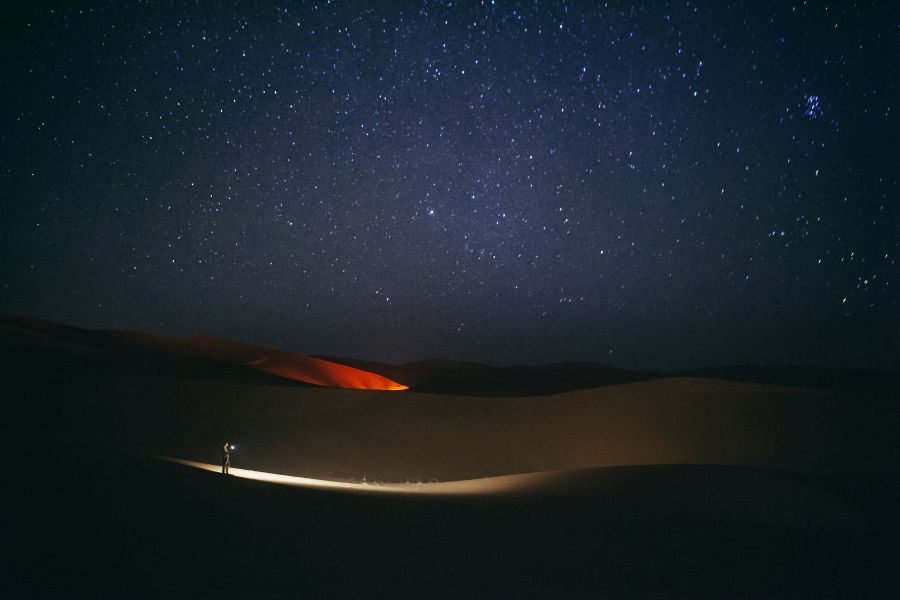 Star gazing in the Desert